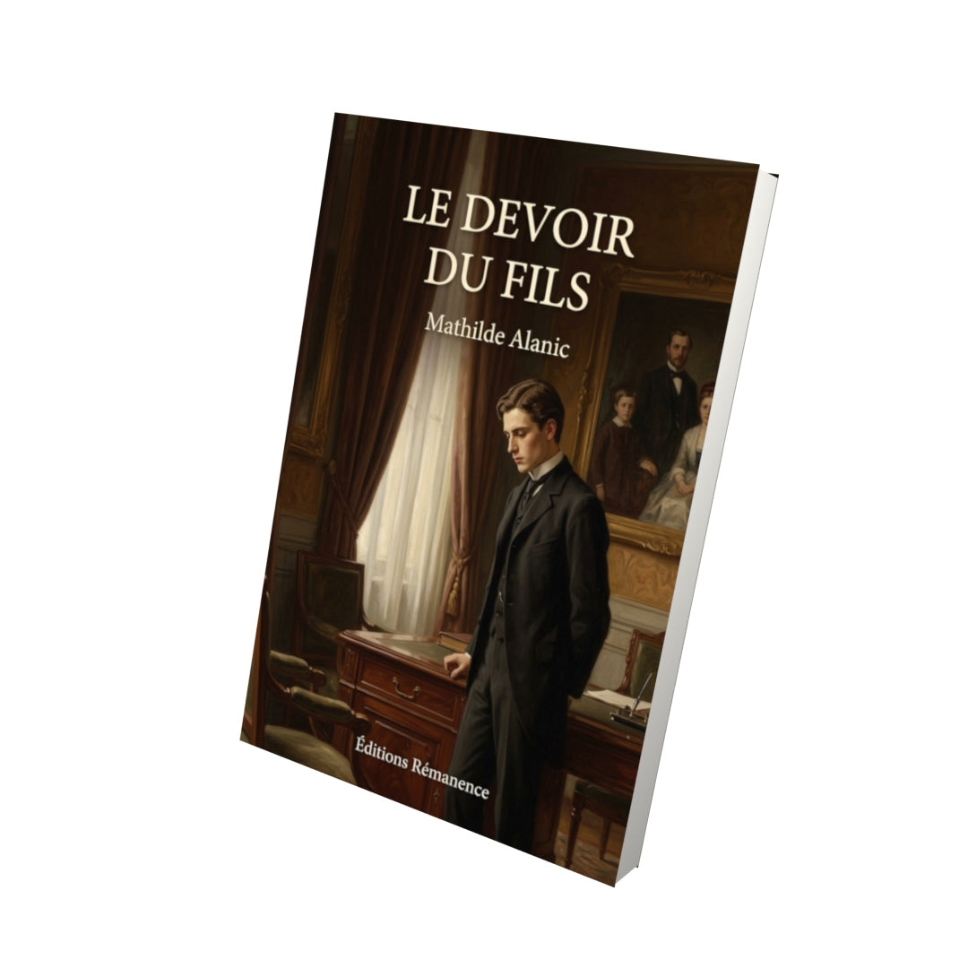 Livre Le Devoir du fils par Mathilde Alanic - Vue 3D - Editions Remanence