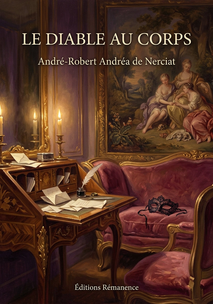 Livre Le Diable au corps par André-Robert Andréa de Nerciat - Couverture - Editions Remanence