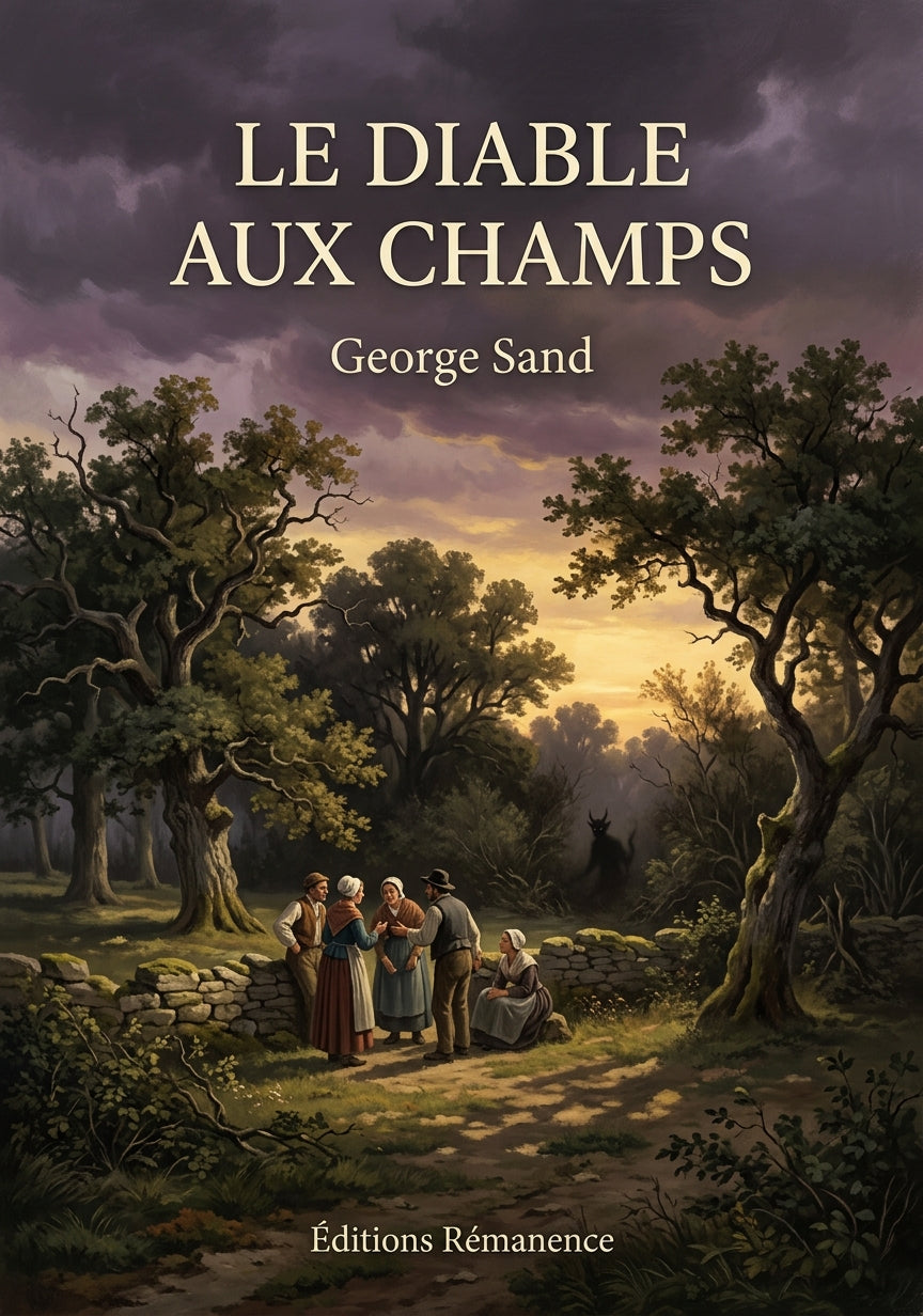 Livre Le Diable aux champs par George Sand - Couverture - Editions Remanence