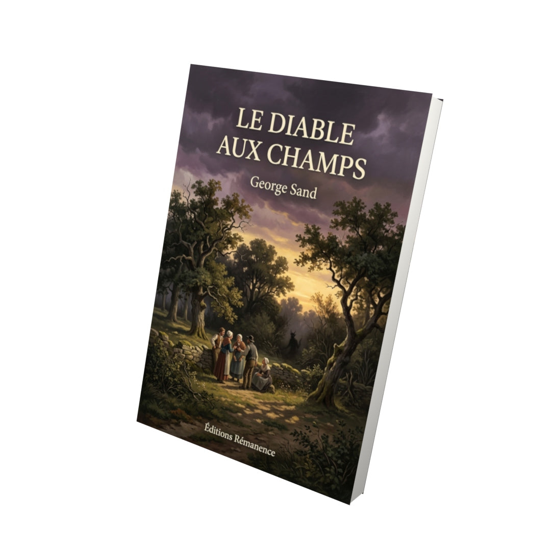 Livre Le Diable aux champs par George Sand - Vue 3D - Editions Remanence