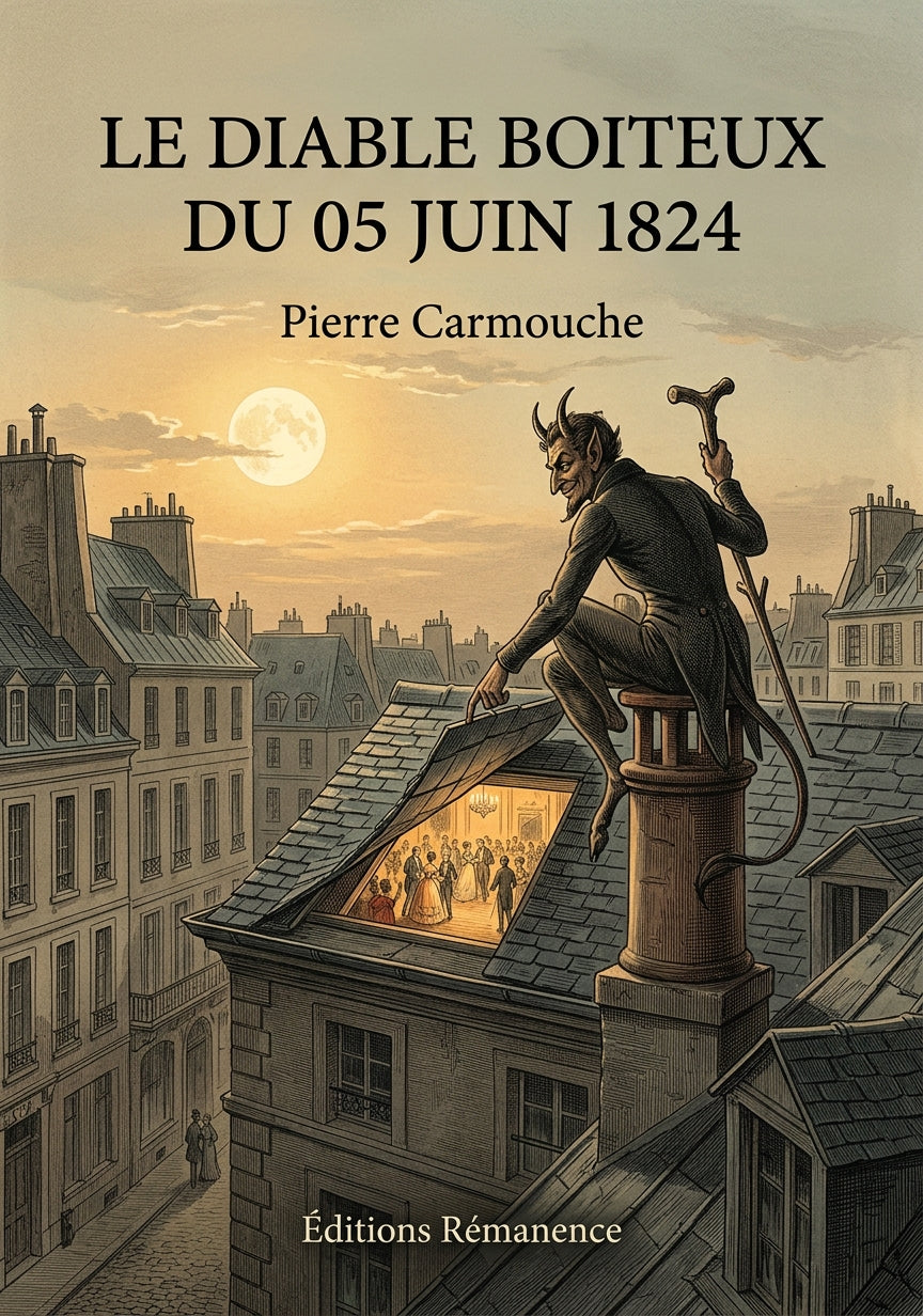 Livre Le Diable boiteux du 05 juin 1824 par Pierre Carmouche - Couverture - Editions Remanence