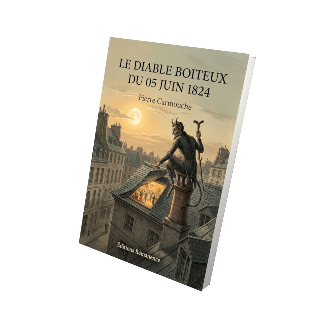 Livre Le Diable boiteux du 05 juin 1824 par Pierre Carmouche - Vue 3D - Editions Remanence