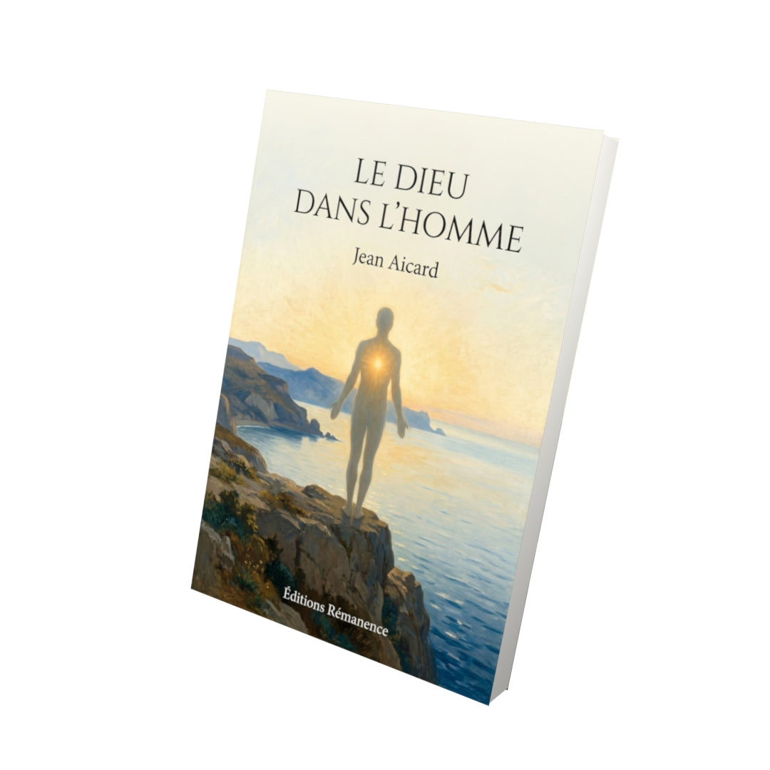Livre Le Dieu dans l’homme par Jean Aicard - Vue 3D - Editions Remanence
