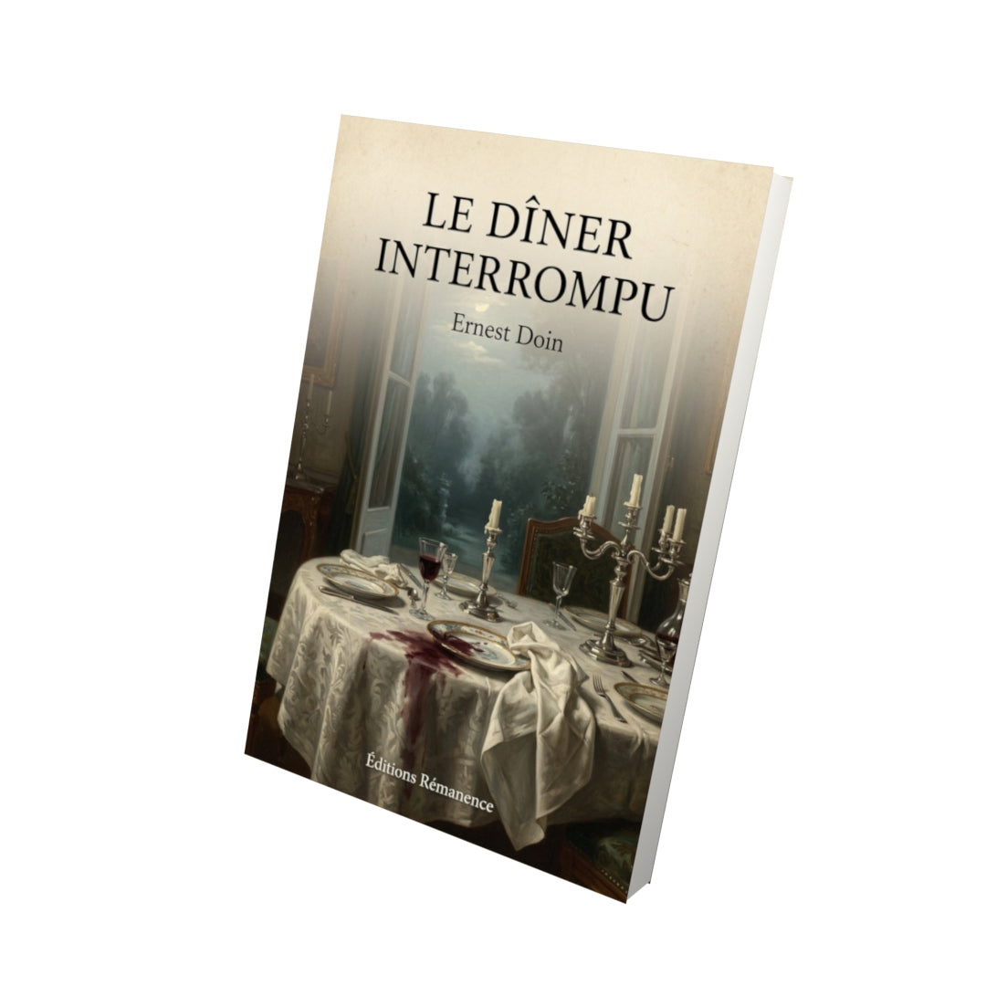 Livre Le dîner interrompu - Ernest Doin - Vue 3D - Editions Remanence