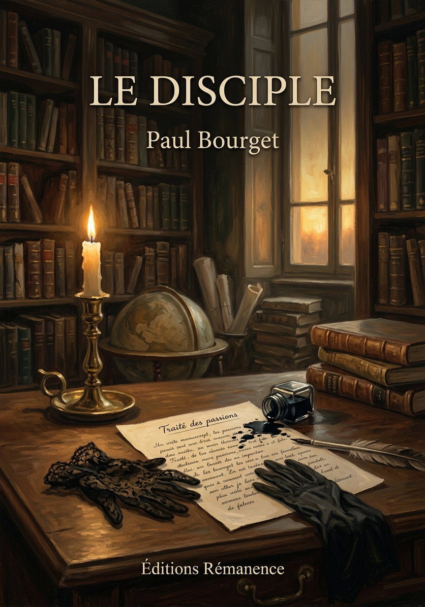 Livre Le Disciple par Paul Bourget - Couverture - Editions Remanence