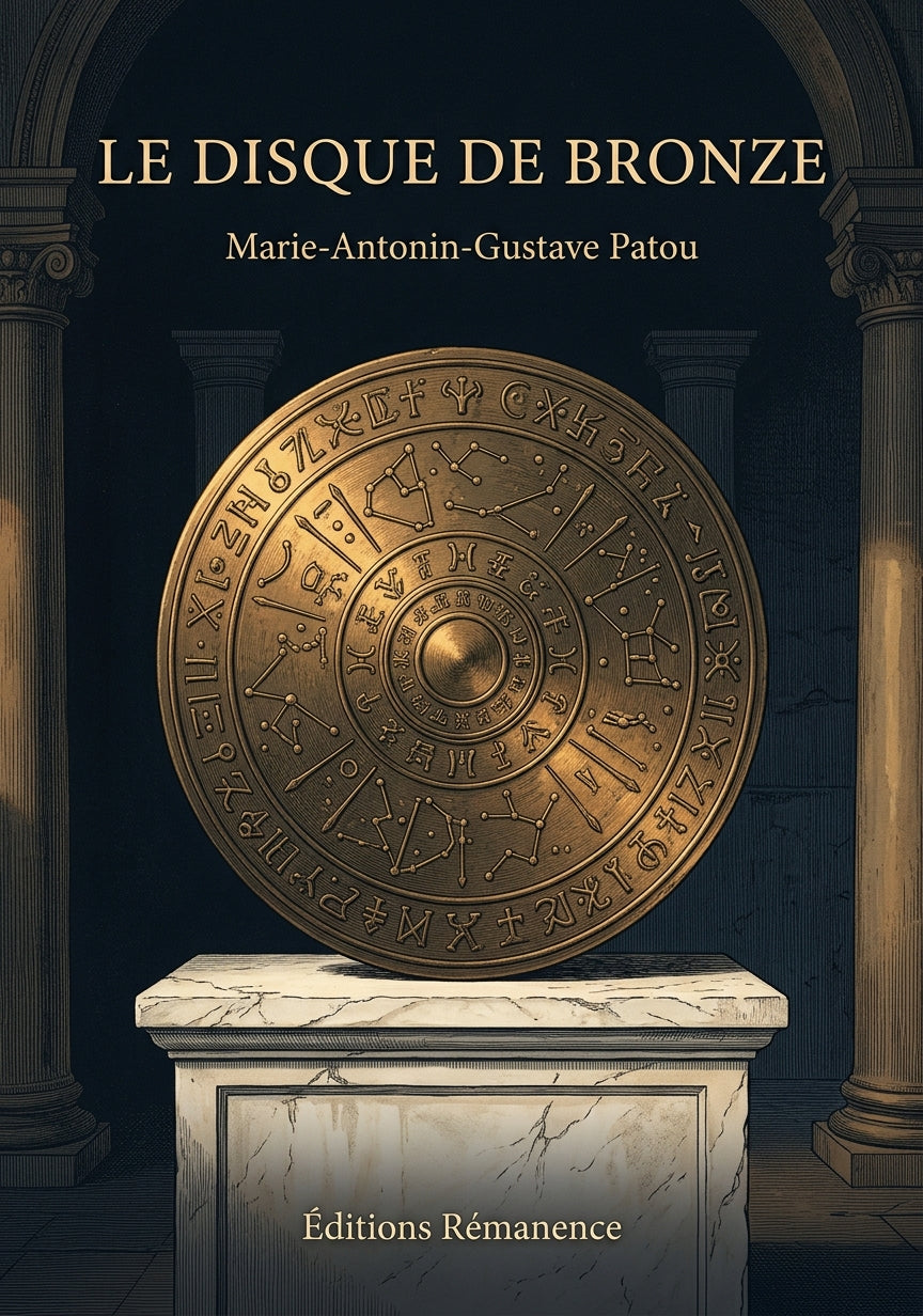 Livre Le Disque de bronze par Marie-Antonin-Gustave Patou - Couverture - Editions Remanence
