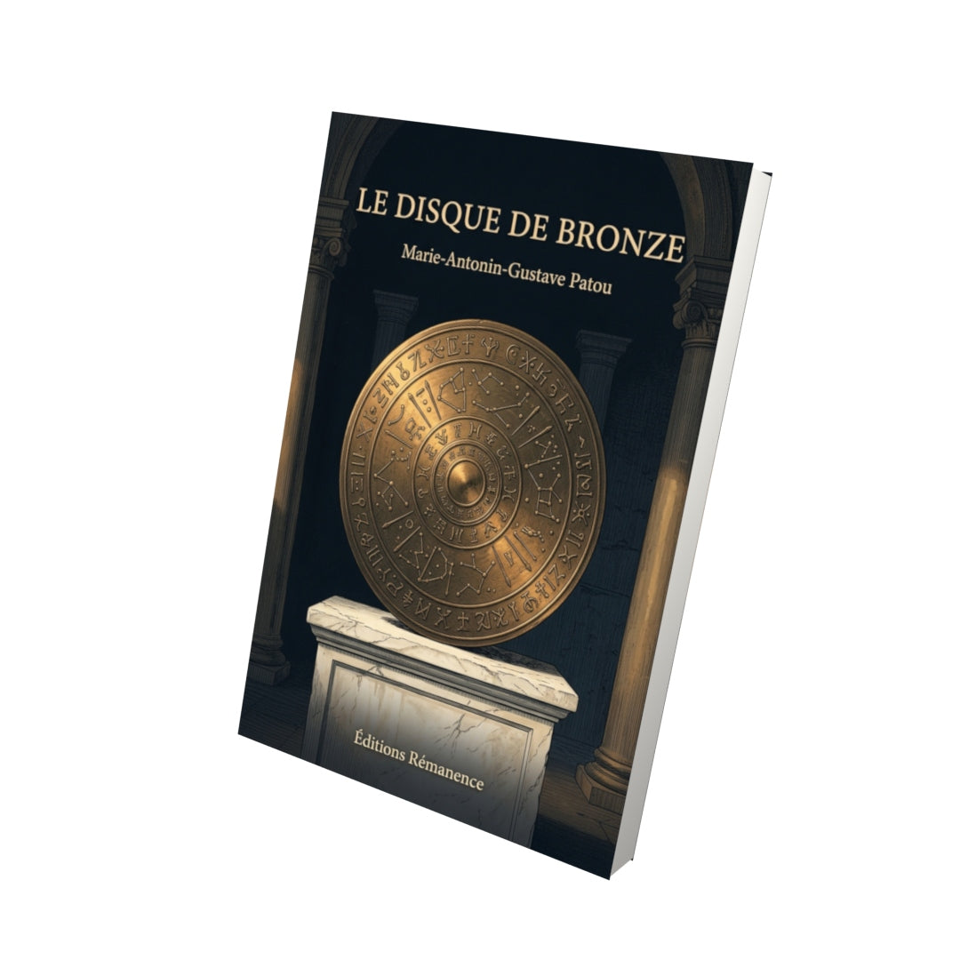 Livre Le Disque de bronze par Marie-Antonin-Gustave Patou - Vue 3D - Editions Remanence