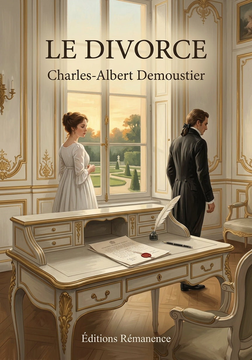 Livre Le Divorce par Charles-Albert Demoustier - Couverture - Editions Remanence