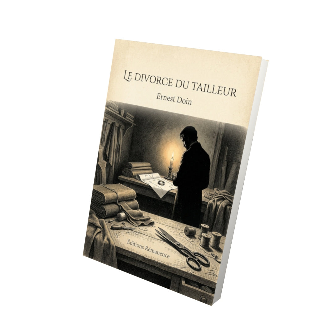 Livre Le divorce du tailleur - Ernest Doin - Vue 3D - Editions Remanence