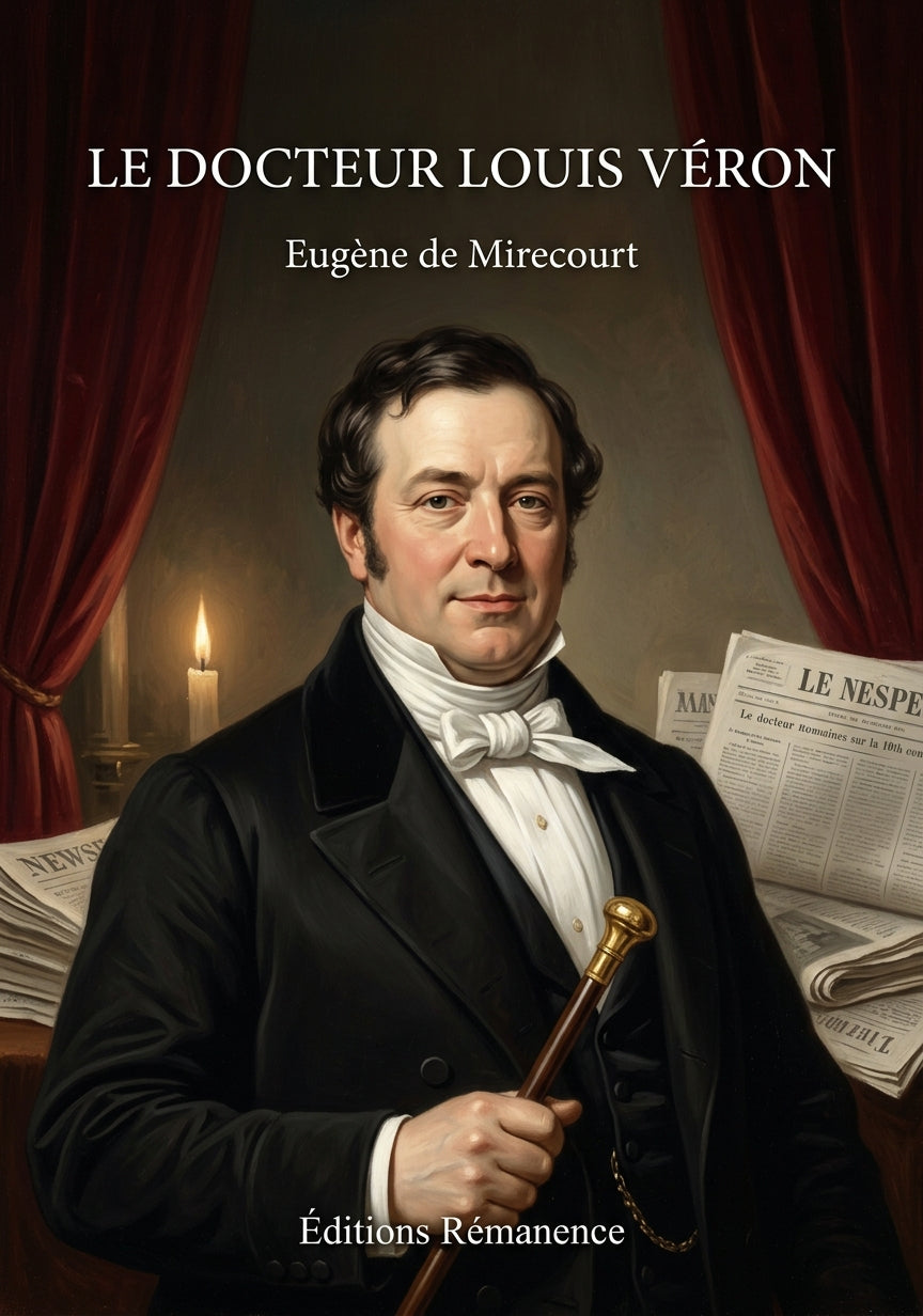 Livre Le docteur Louis Véron par Eugène de Mirecourt - Couverture - Editions Remanence