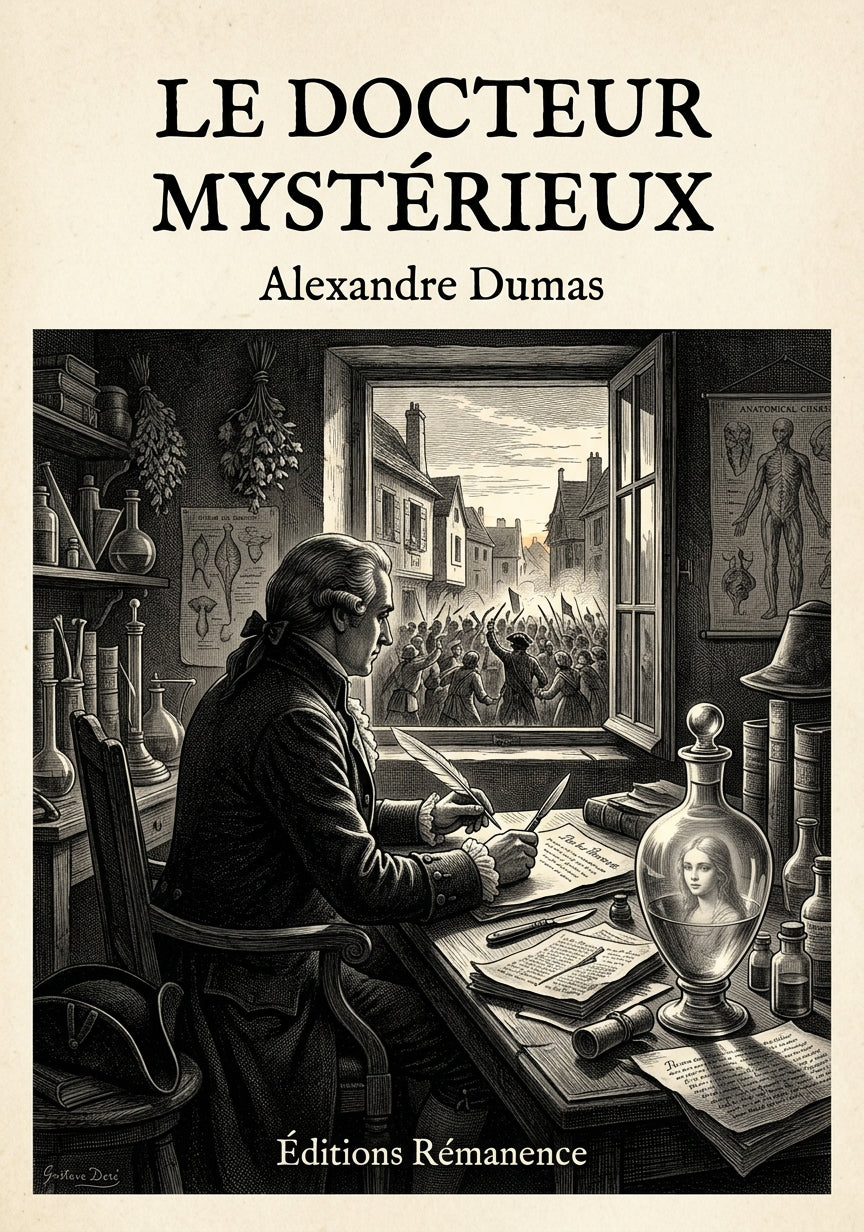 Livre Le Docteur mystérieux par Alexandre Dumas - Couverture - Editions Remanence