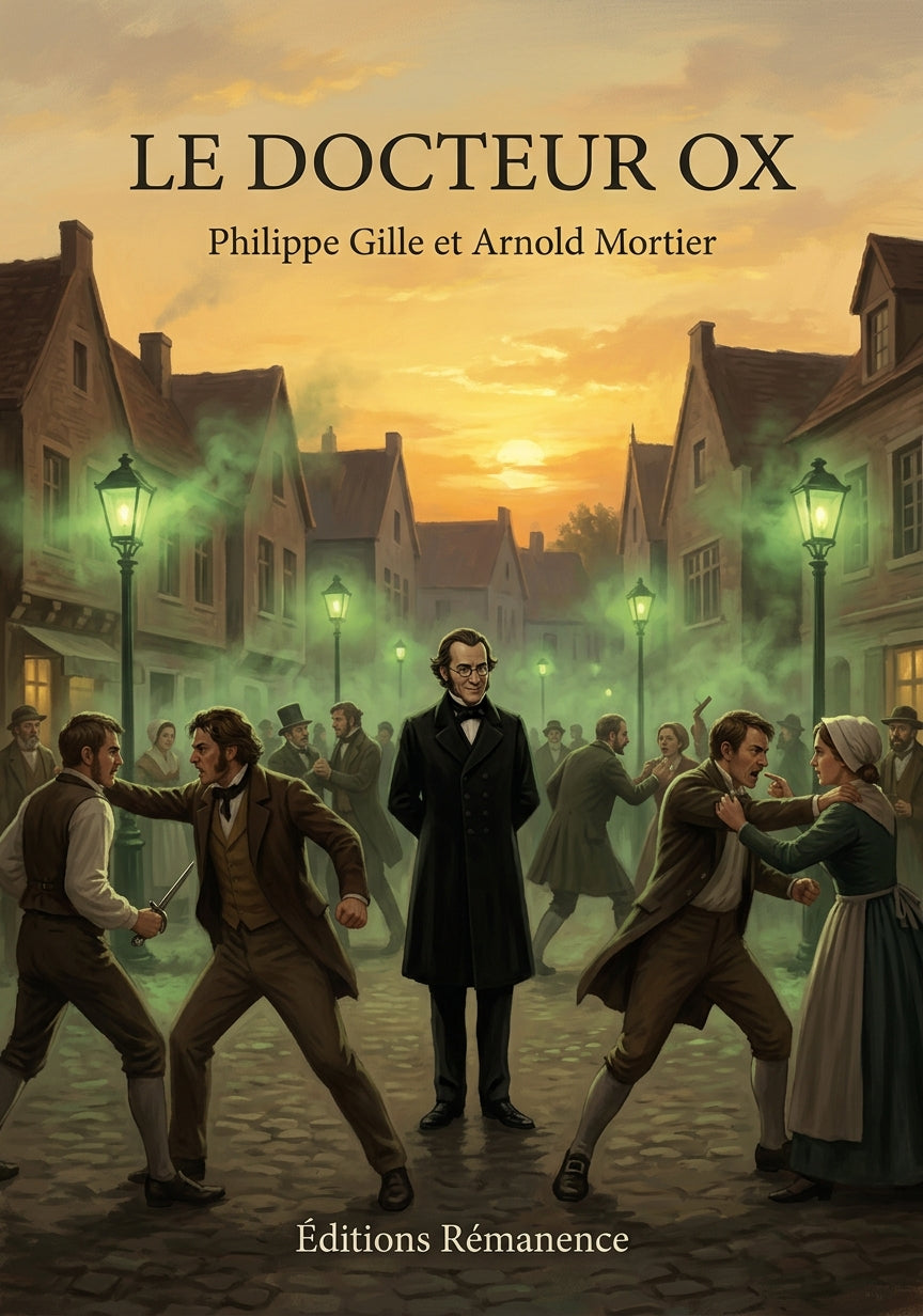 Livre Le Docteur Ox par Philippe Gille et Arnold Mortier - Couverture - Editions Remanence