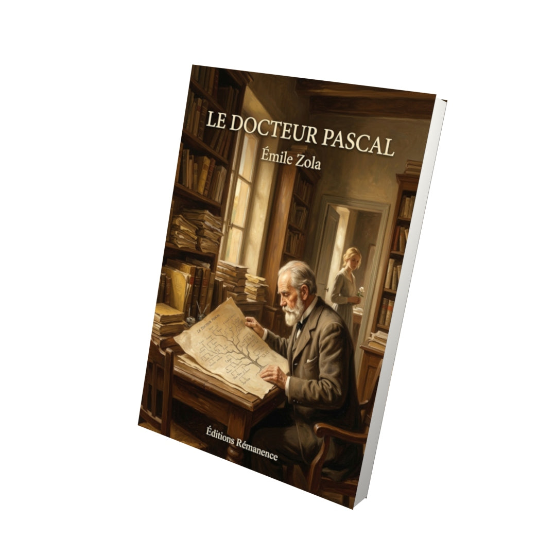 Livre Le Docteur Pascal par Émile Zola - Vue 3D - Editions Remanence