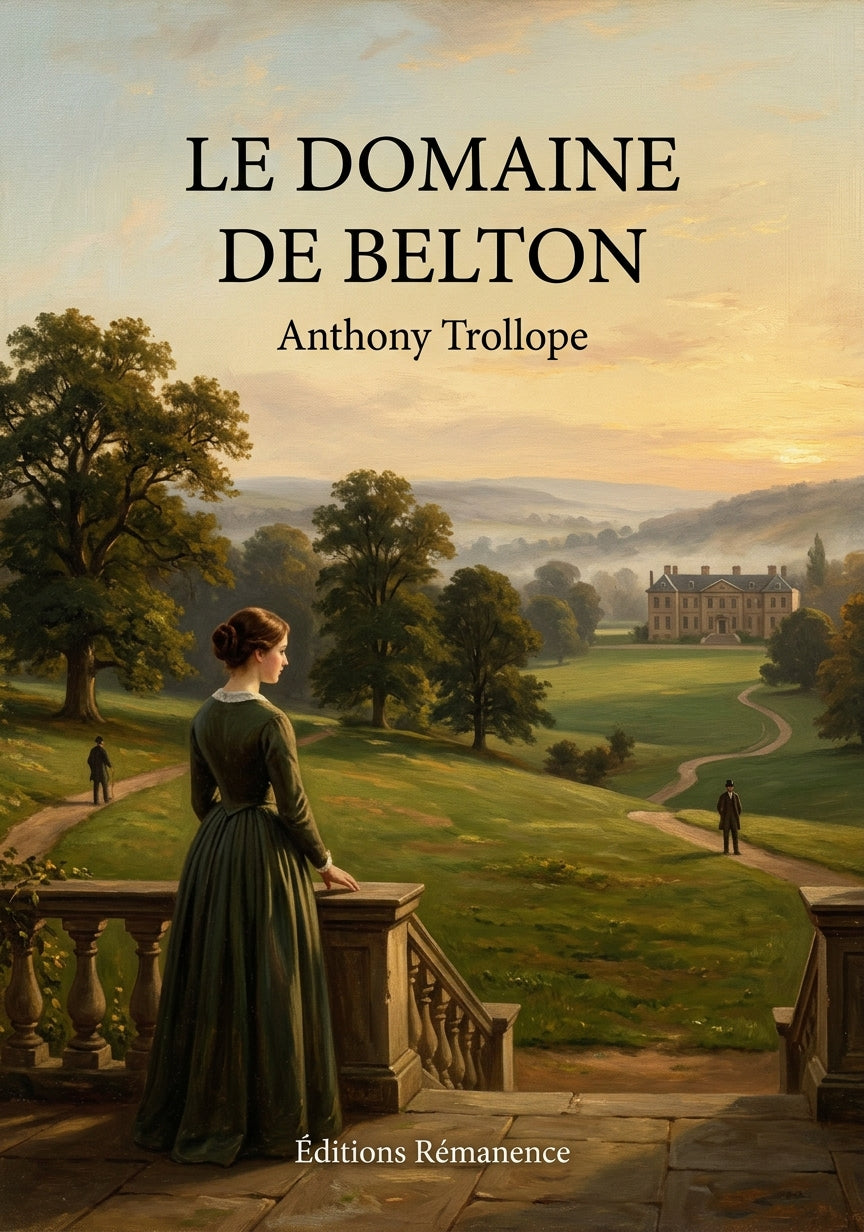 Livre Le Domaine de Belton par Anthony Trollope - Couverture - Editions Remanence