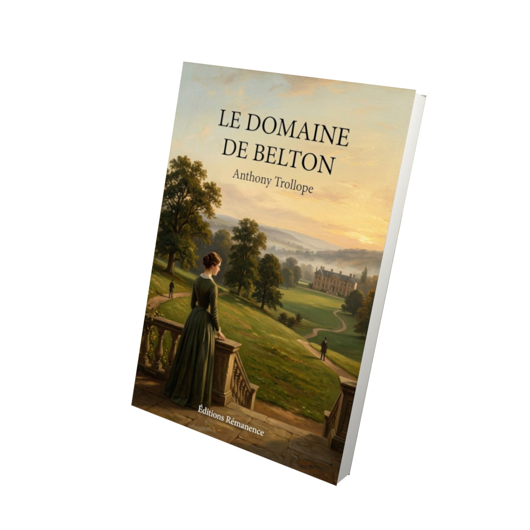 Livre Le Domaine de Belton par Anthony Trollope - Vue 3D - Editions Remanence