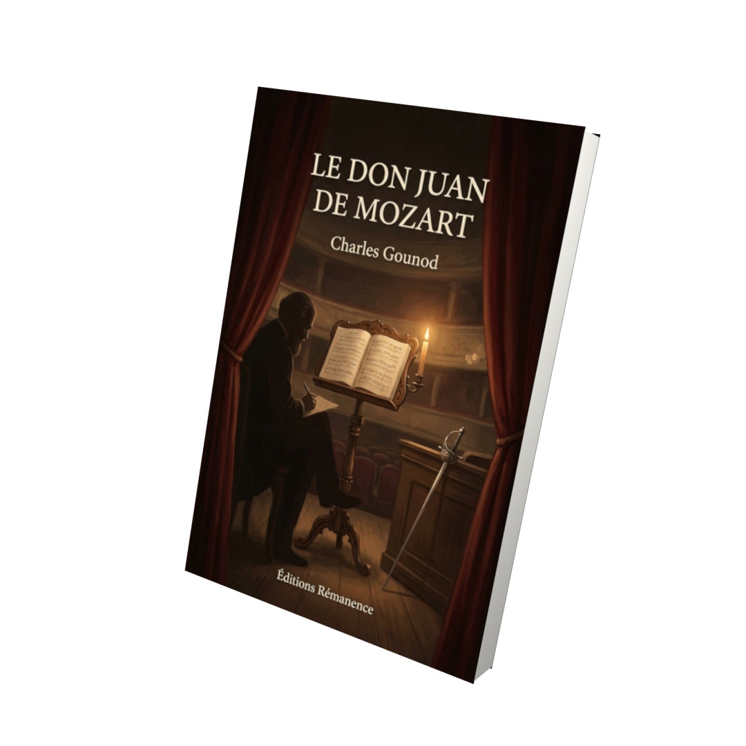 Livre Le Don Juan de Mozart par Charles Gounod - Vue 3D - Editions Remanence