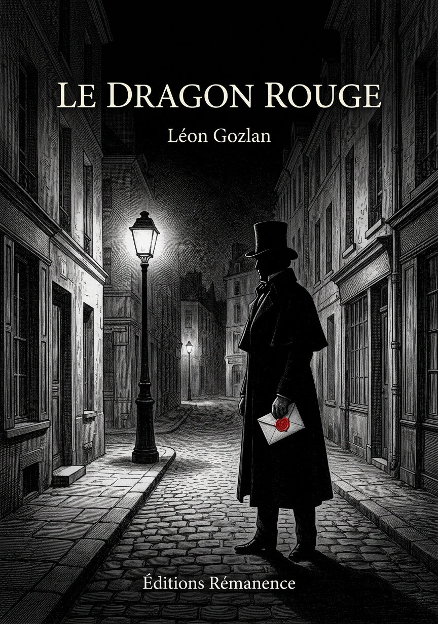 Livre Le Dragon rouge par Léon Gozlan - Couverture - Editions Remanence
