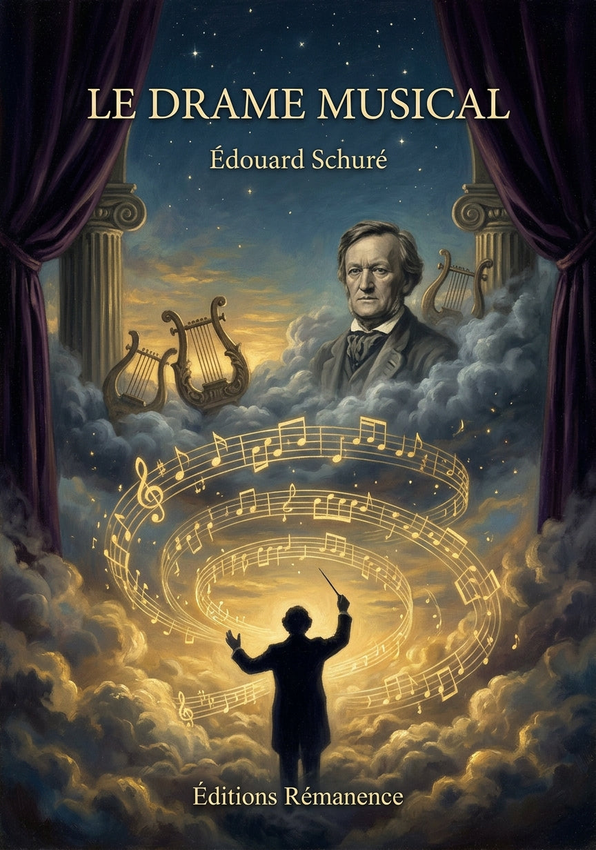 Livre Le Drame musical par Édouard Schuré - Couverture - Editions Remanence