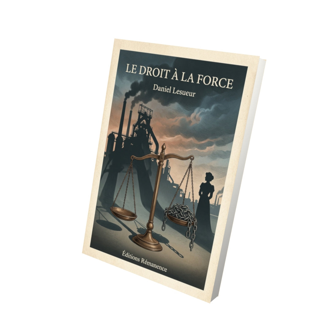 Livre Le droit à la force - Daniel Lesueur - Vue 3D - Editions Remanence