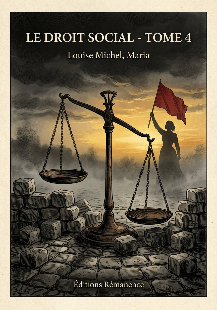 Livre Le Droit social - Tome 4 par Louise Michel, Maria - Couverture - Editions Remanence
