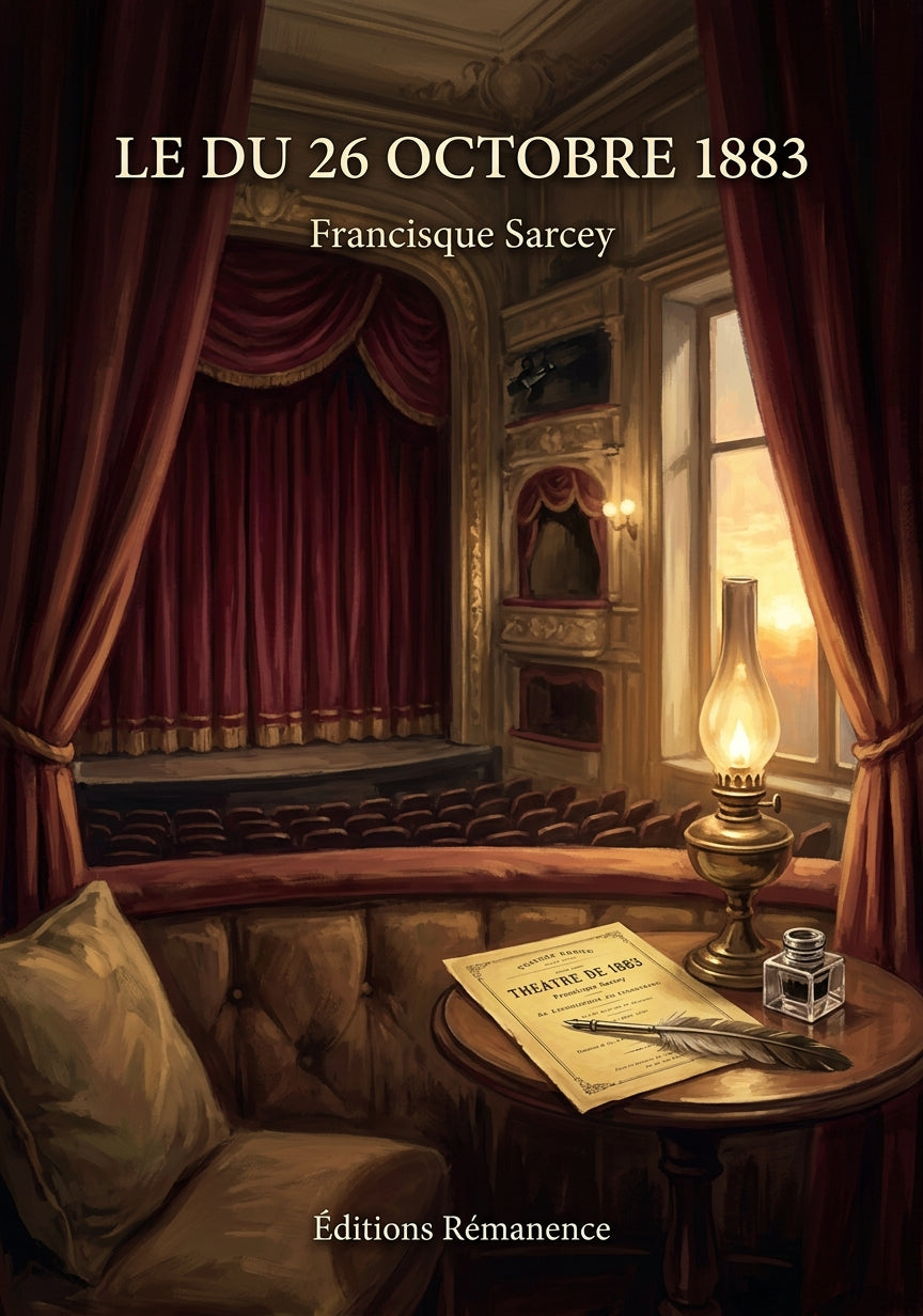 Livre Le du 26 octobre 1883 par Francisque Sarcey - Couverture - Editions Remanence