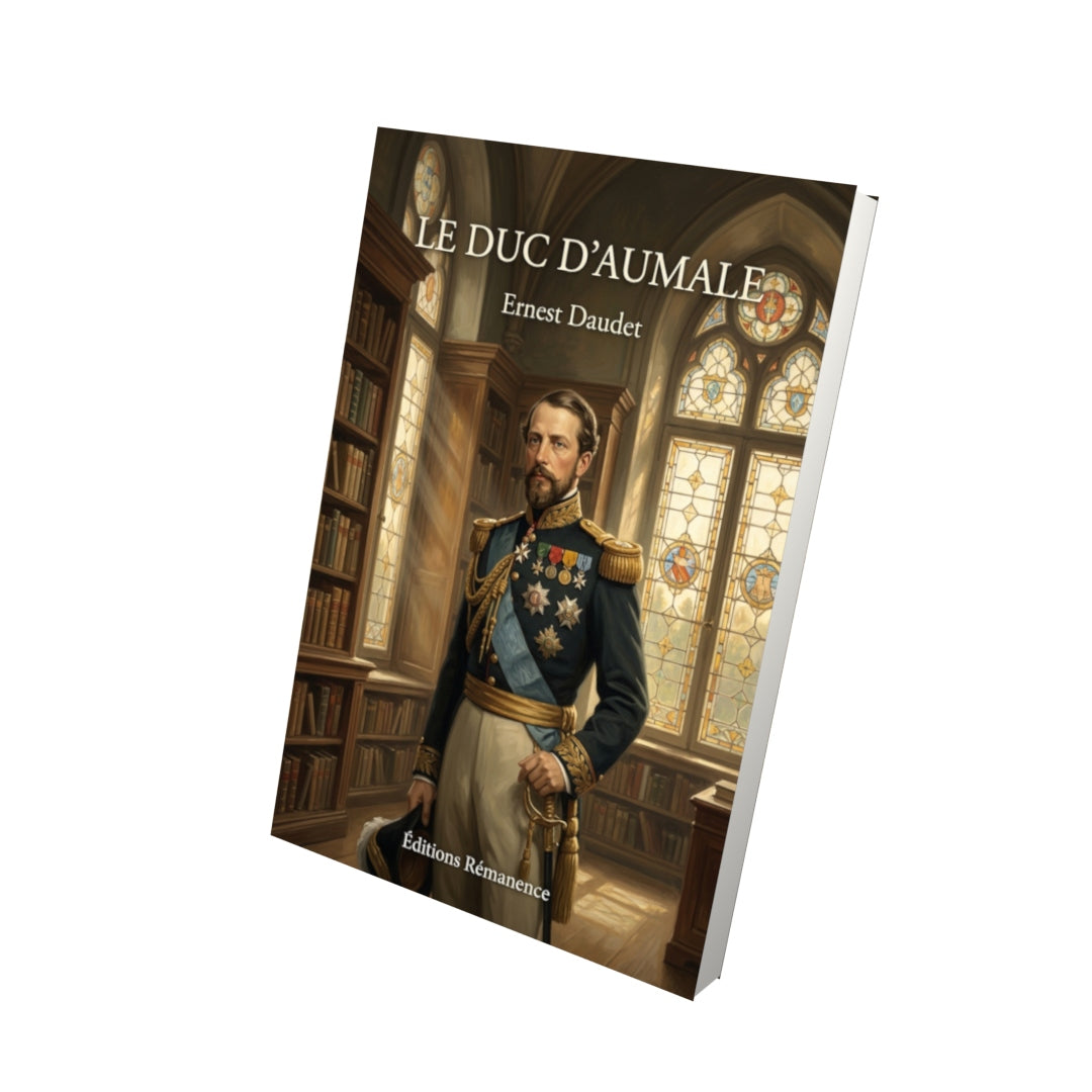 Livre Le Duc d’Aumale par Ernest Daudet - Vue 3D - Editions Remanence