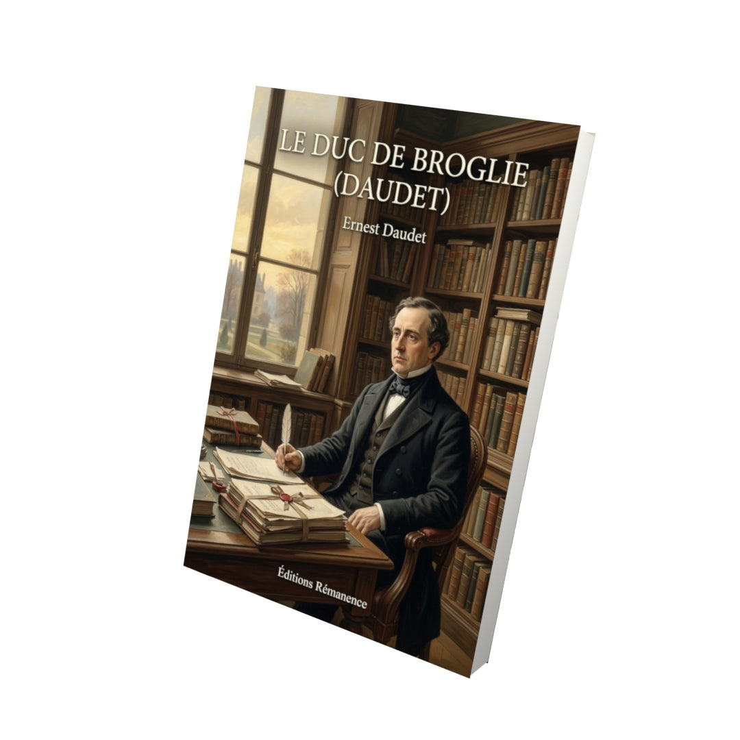 Livre Le Duc de Broglie (Daudet) par Ernest Daudet - Vue 3D - Editions Remanence