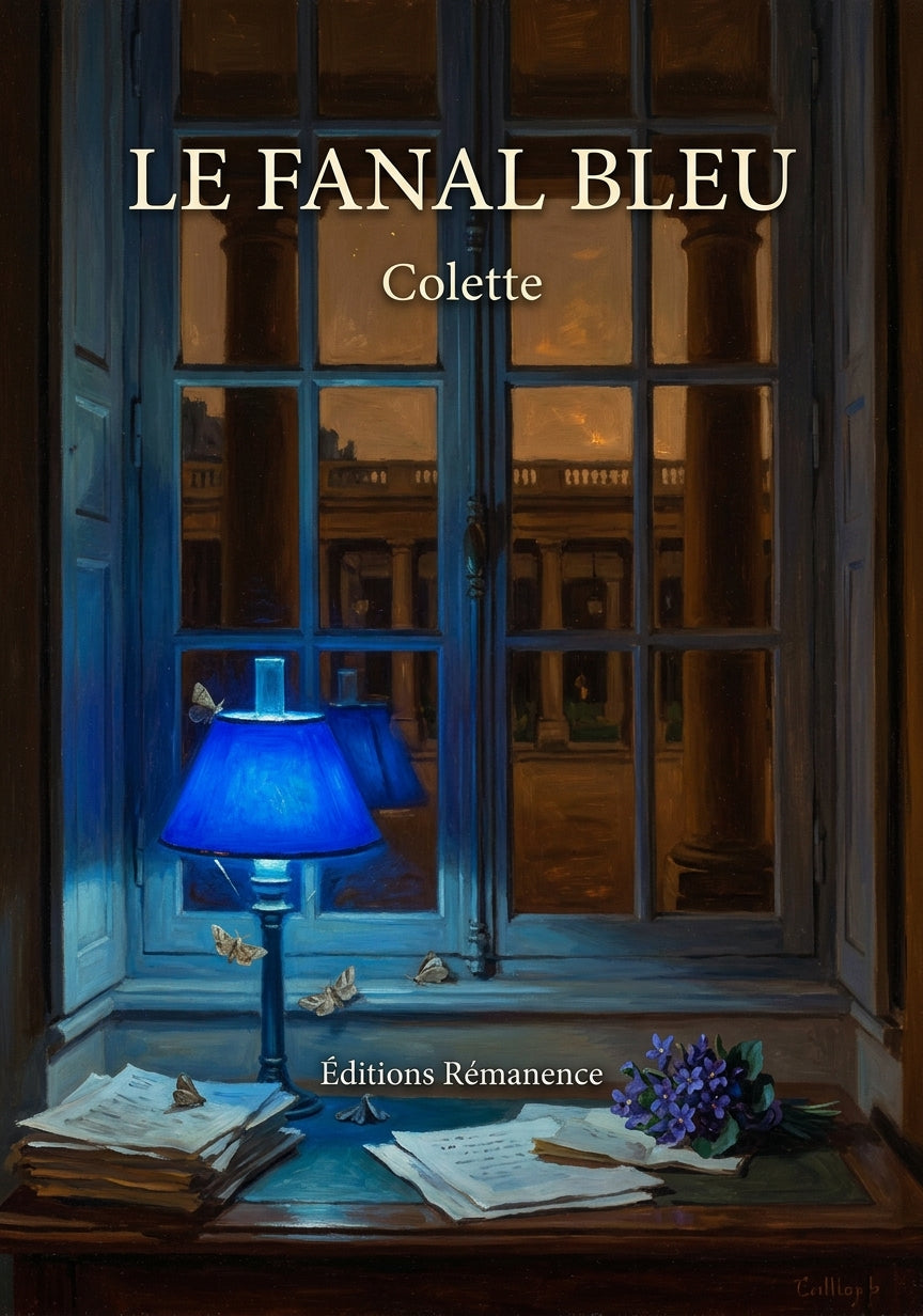 Livre Le Fanal bleu par Colette - Couverture - Editions Remanence