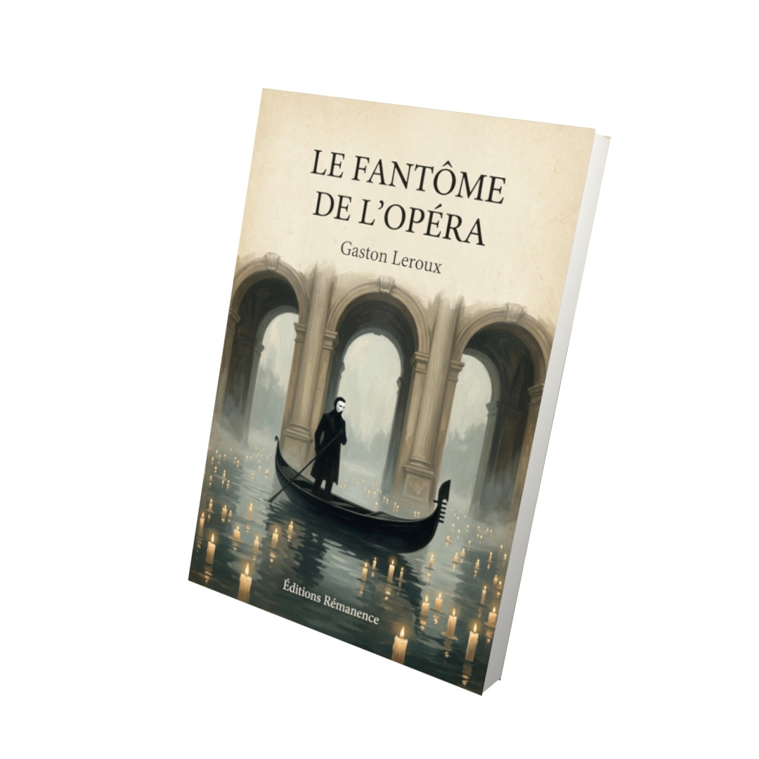 Livre Le Fantôme de l'Opéra - Gaston Leroux - Vue 3D - Editions Remanence
