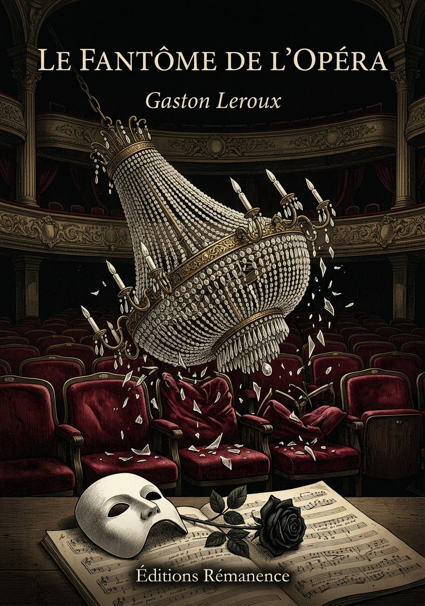 Livre Le Fantôme de l’Opéra par Gaston Leroux - Couverture - Editions Remanence