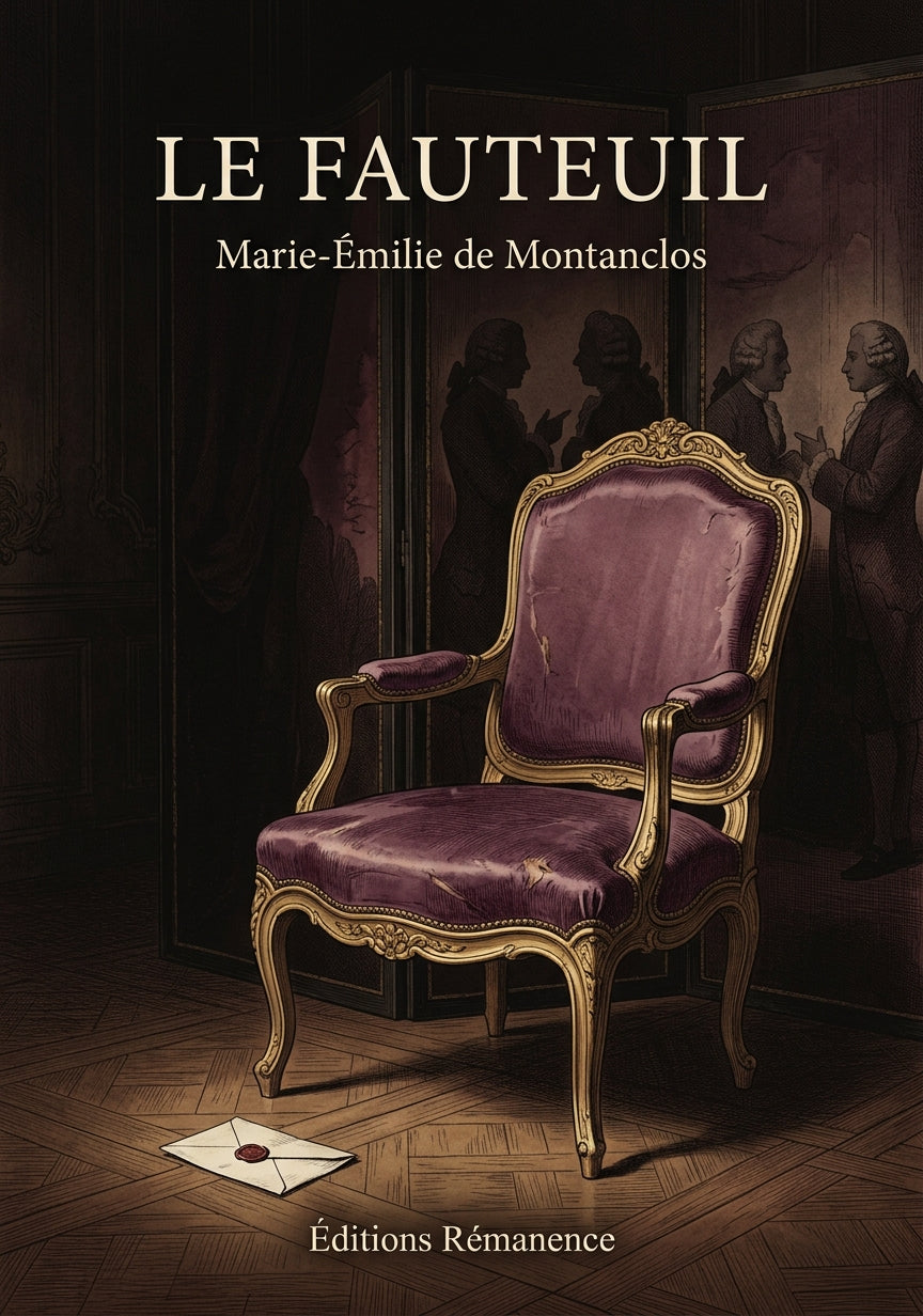 Livre Le Fauteuil par Marie-Émilie de Montanclos - Couverture - Editions Remanence