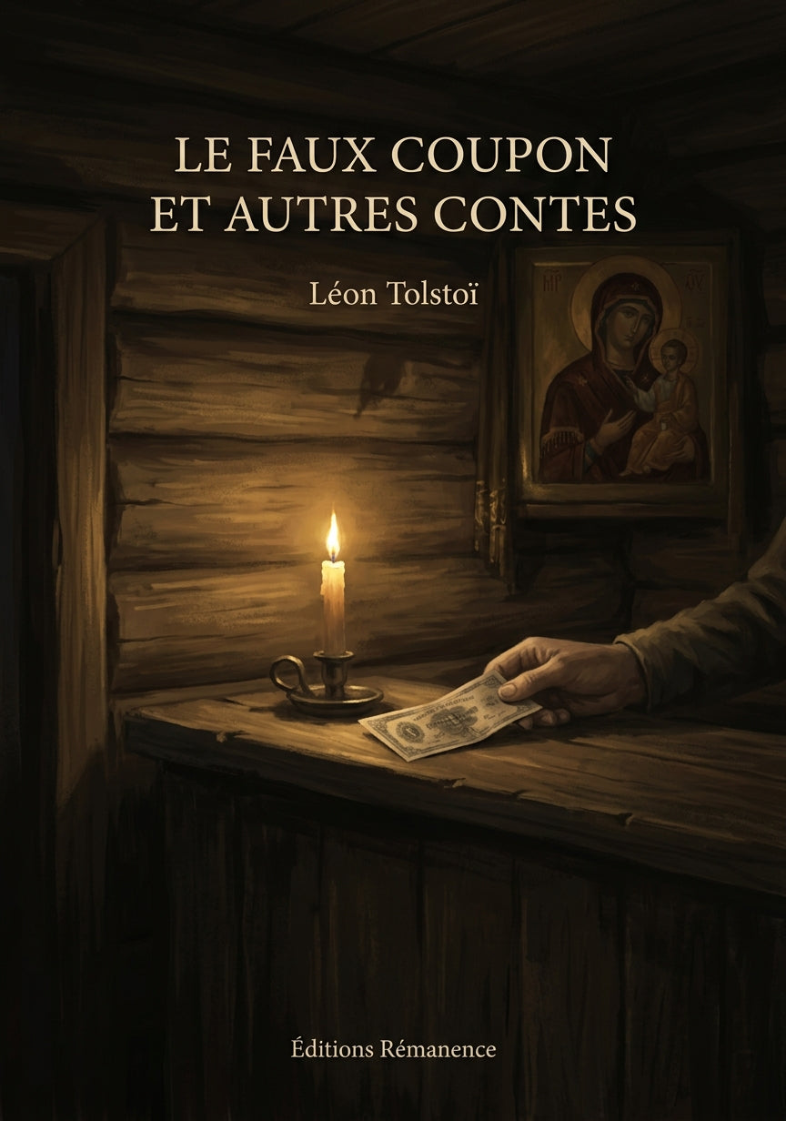 Livre Le Faux Coupon et autres contes par Léon Tolstoï - Couverture - Editions Remanence