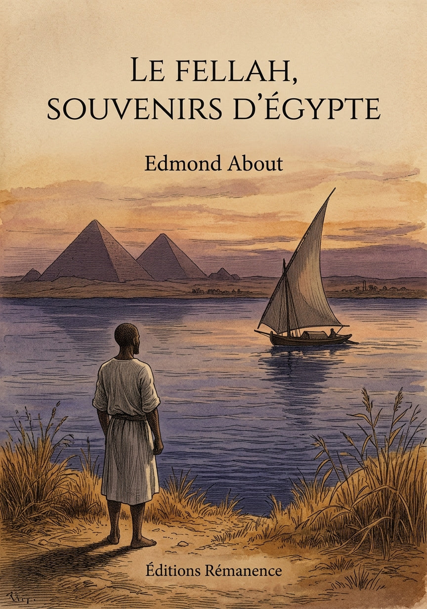 Livre Le Fellah, souvenirs d’Égypte par Edmond About - Couverture - Editions Remanence
