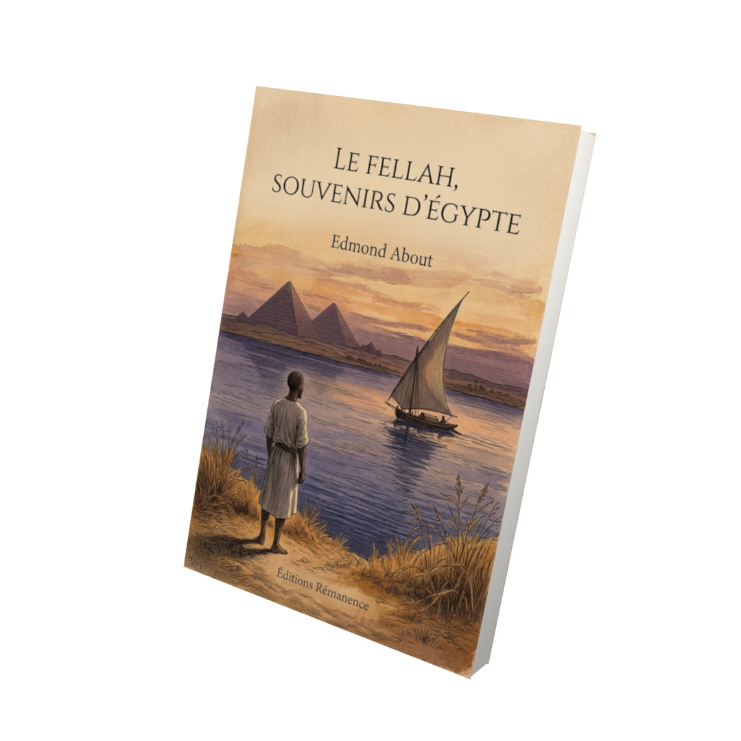 Livre Le Fellah, souvenirs d’Égypte par Edmond About - Vue 3D - Editions Remanence
