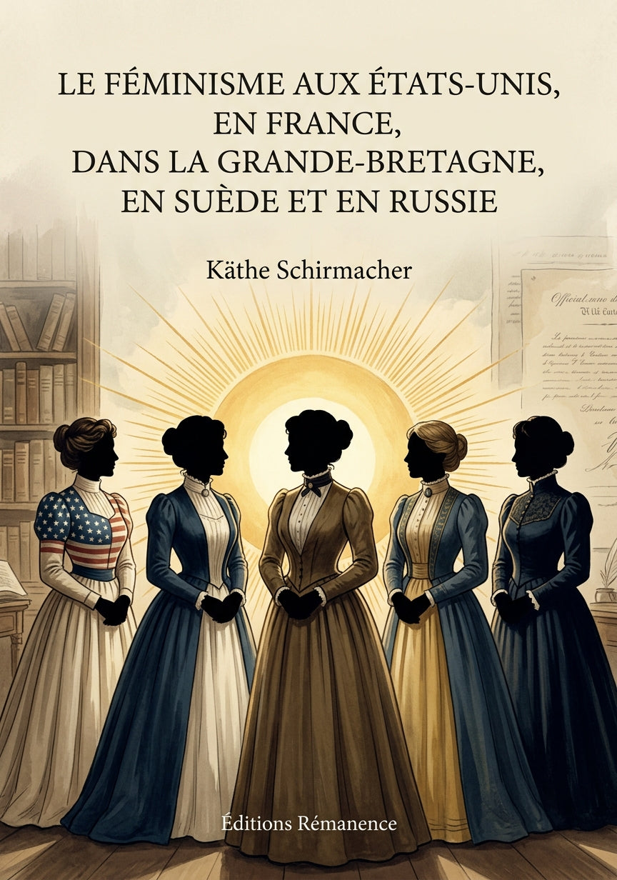 Livre Le Féminisme aux États-Unis, en France, dans la Grande-Bretagne, en Suède et en Russie par Käthe Schirmacher - Couverture - Editions Remanence