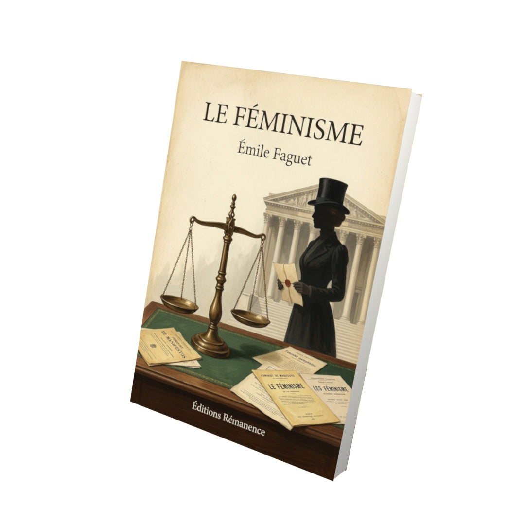 Livre Le féminisme - Émile Faguet - Vue 3D - Editions Remanence