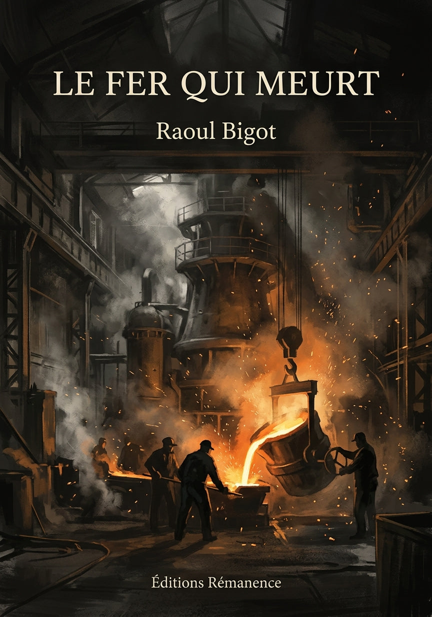 Livre Le Fer qui meurt par Raoul Bigot - Couverture - Editions Remanence