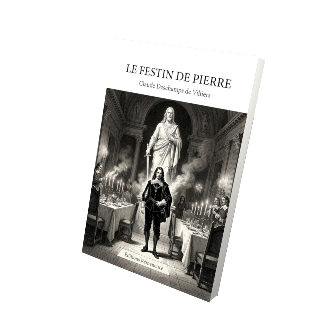 Livre Le Festin de Pierre par Claude Deschamps de Villiers - Vue 3D - Editions Remanence