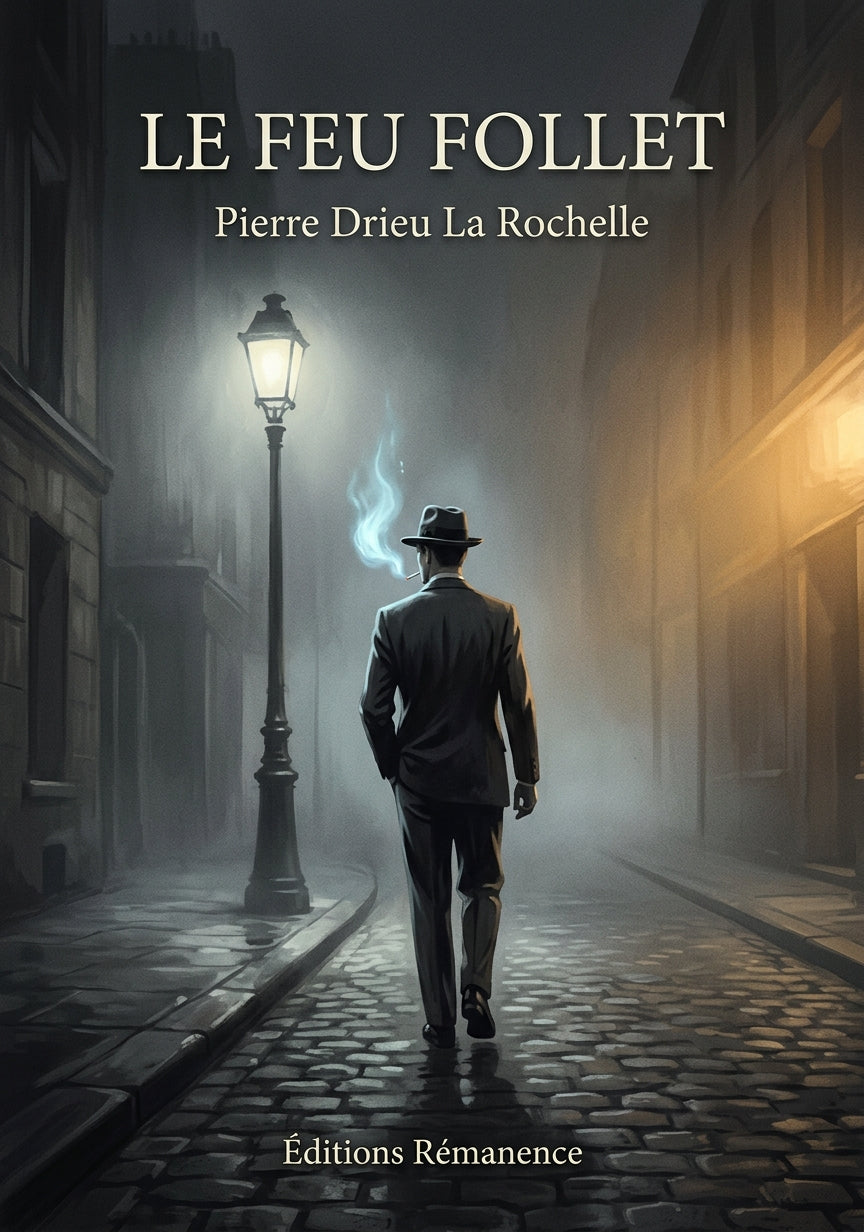 Livre Le Feu follet par Pierre Drieu La Rochelle - Couverture - Editions Remanence