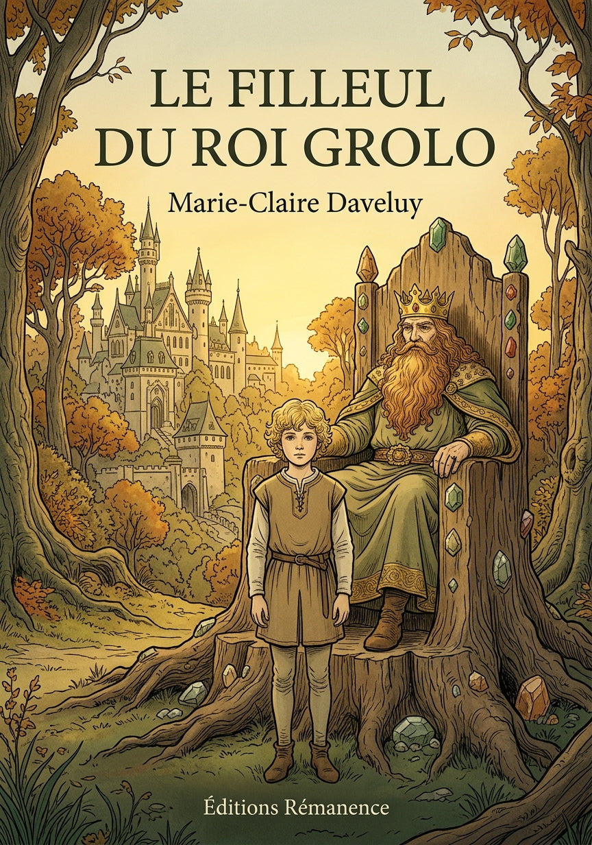 Livre Le filleul du roi Grolo par Marie-Claire Daveluy - Couverture - Editions Remanence