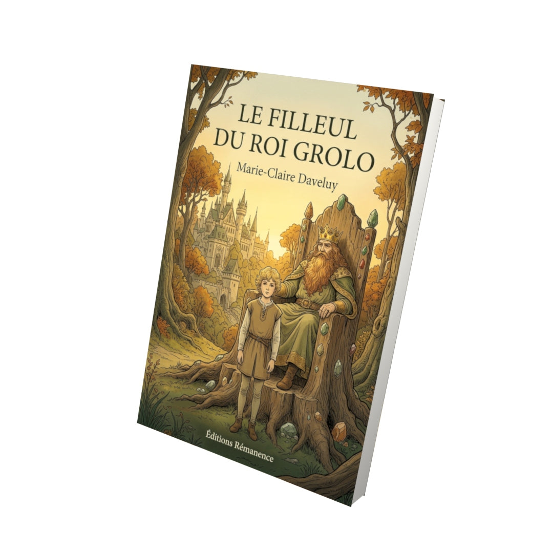 Livre Le filleul du roi Grolo par Marie-Claire Daveluy - Vue 3D - Editions Remanence