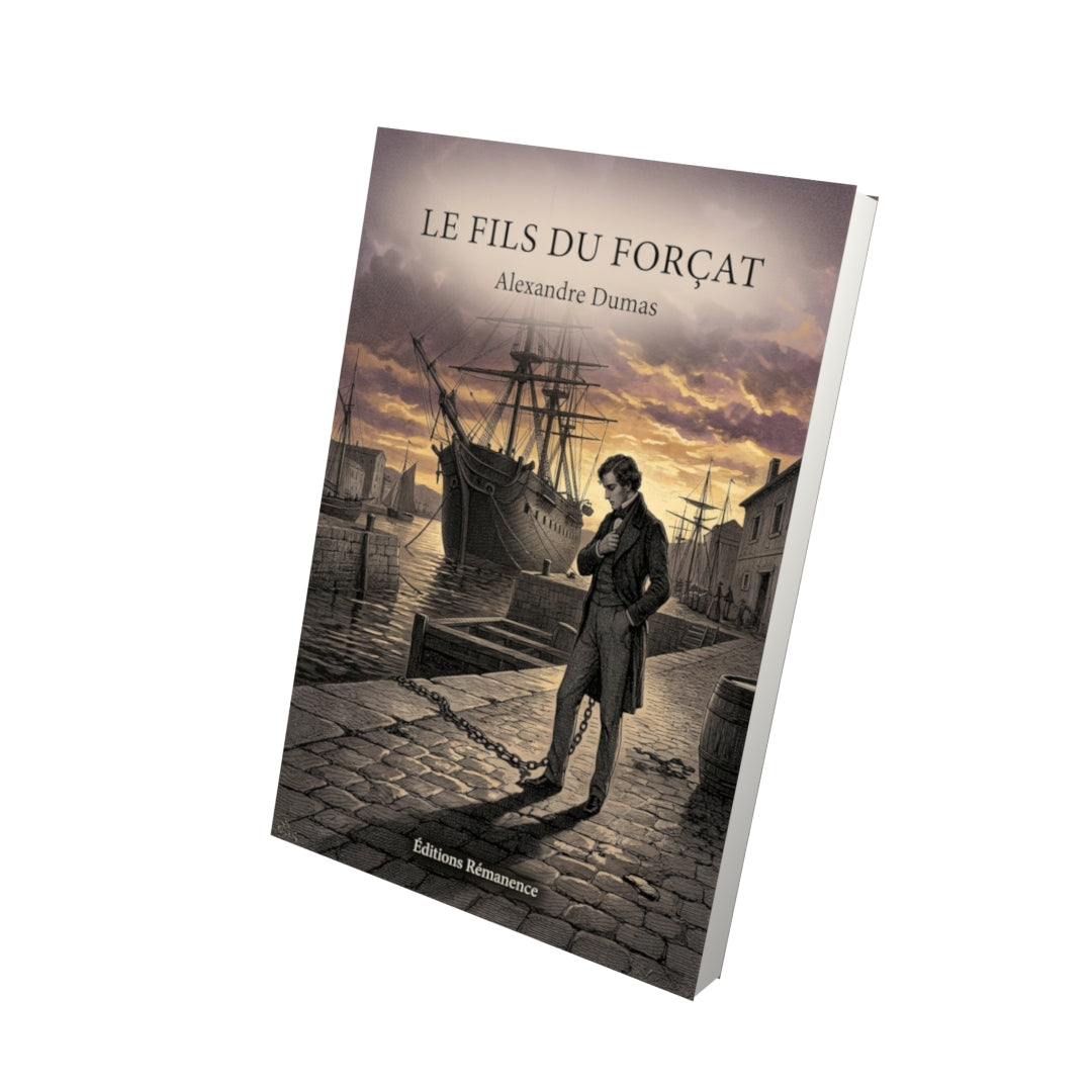 Livre Le Fils du forçat par Alexandre Dumas - Vue 3D - Editions Remanence