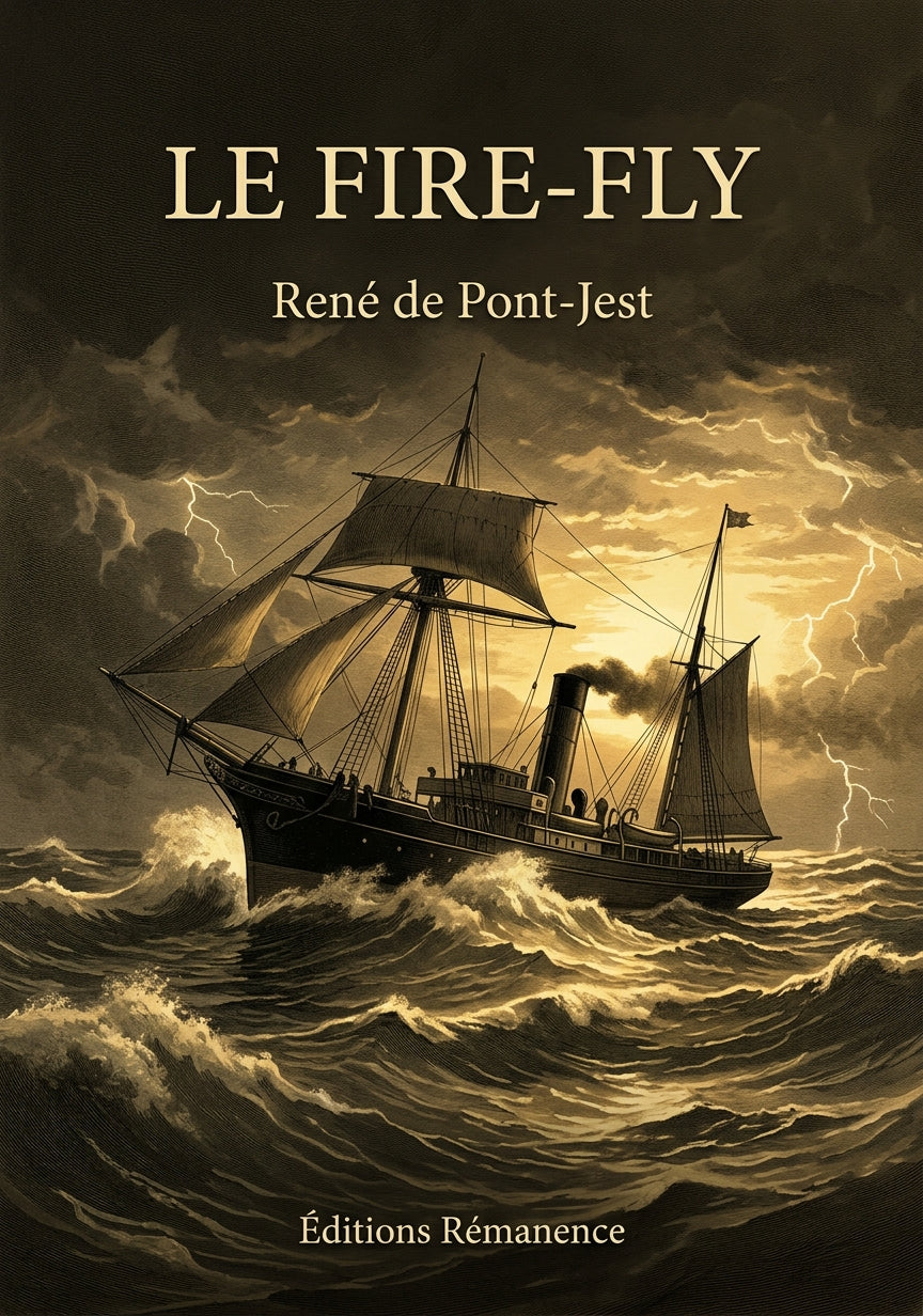 Livre Le Fire-Fly par René de Pont-Jest - Couverture - Editions Remanence