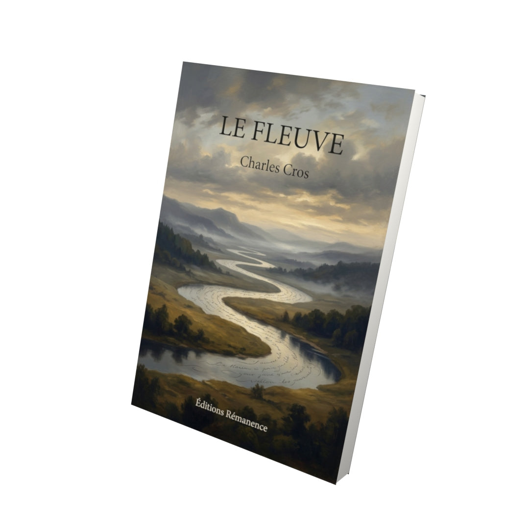 Livre Le Fleuve par Charles Cros - Vue 3D - Editions Remanence