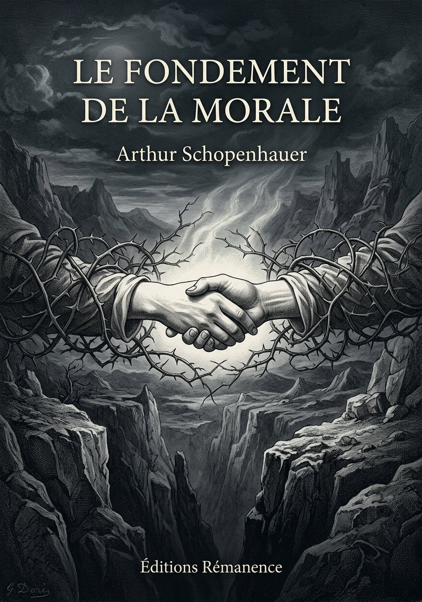 Livre Le Fondement de la morale par Arthur Schopenhauer - Couverture - Editions Remanence