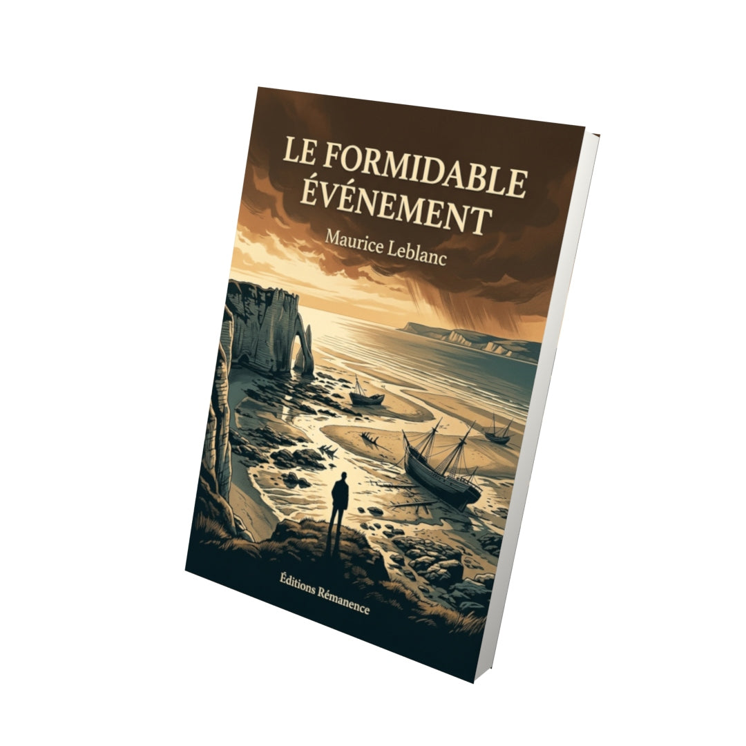 Livre Le Formidable Événement par Maurice Leblanc - Vue 3D - Editions Remanence