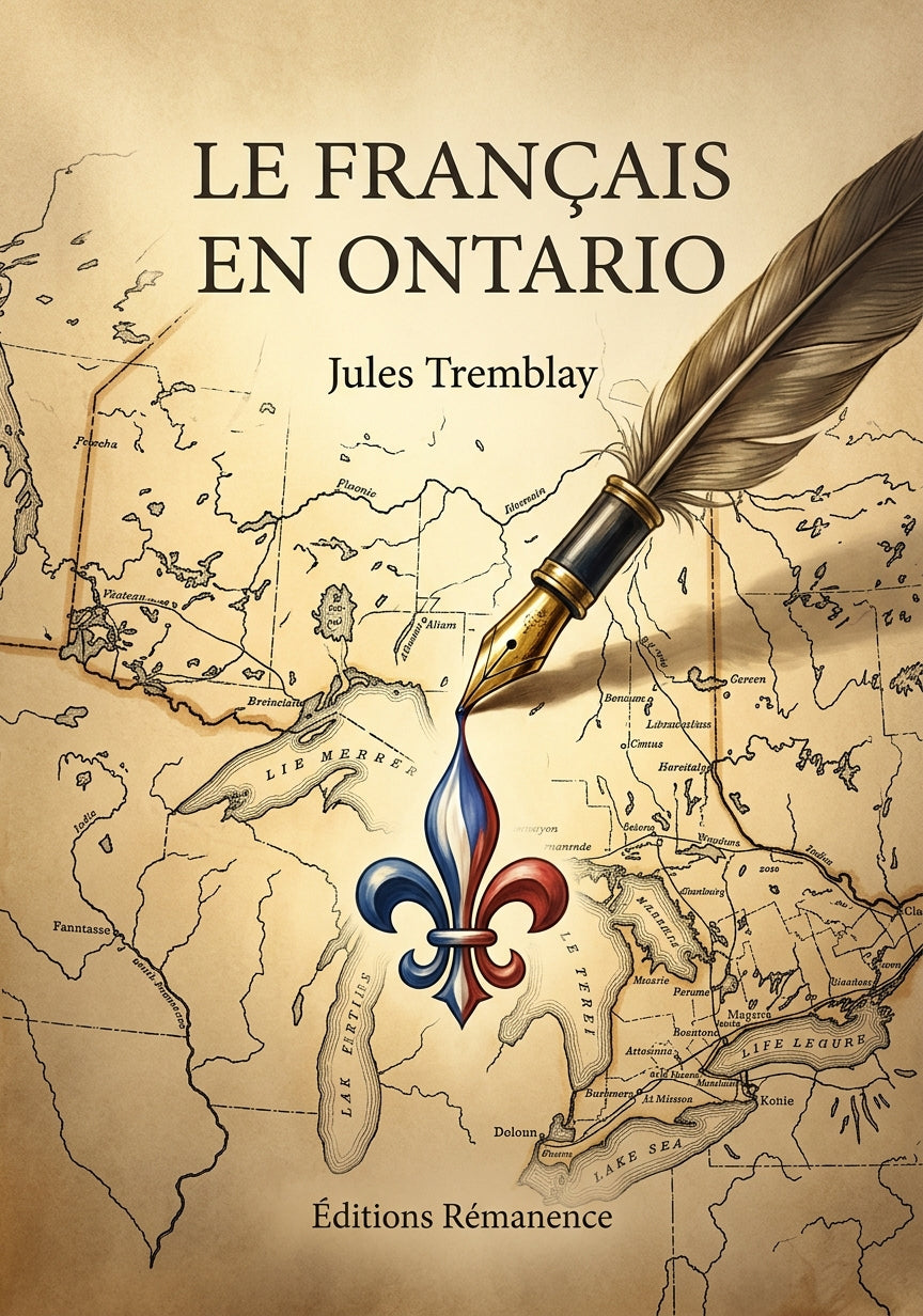 Livre Le français en Ontario par Jules Tremblay - Couverture - Editions Remanence