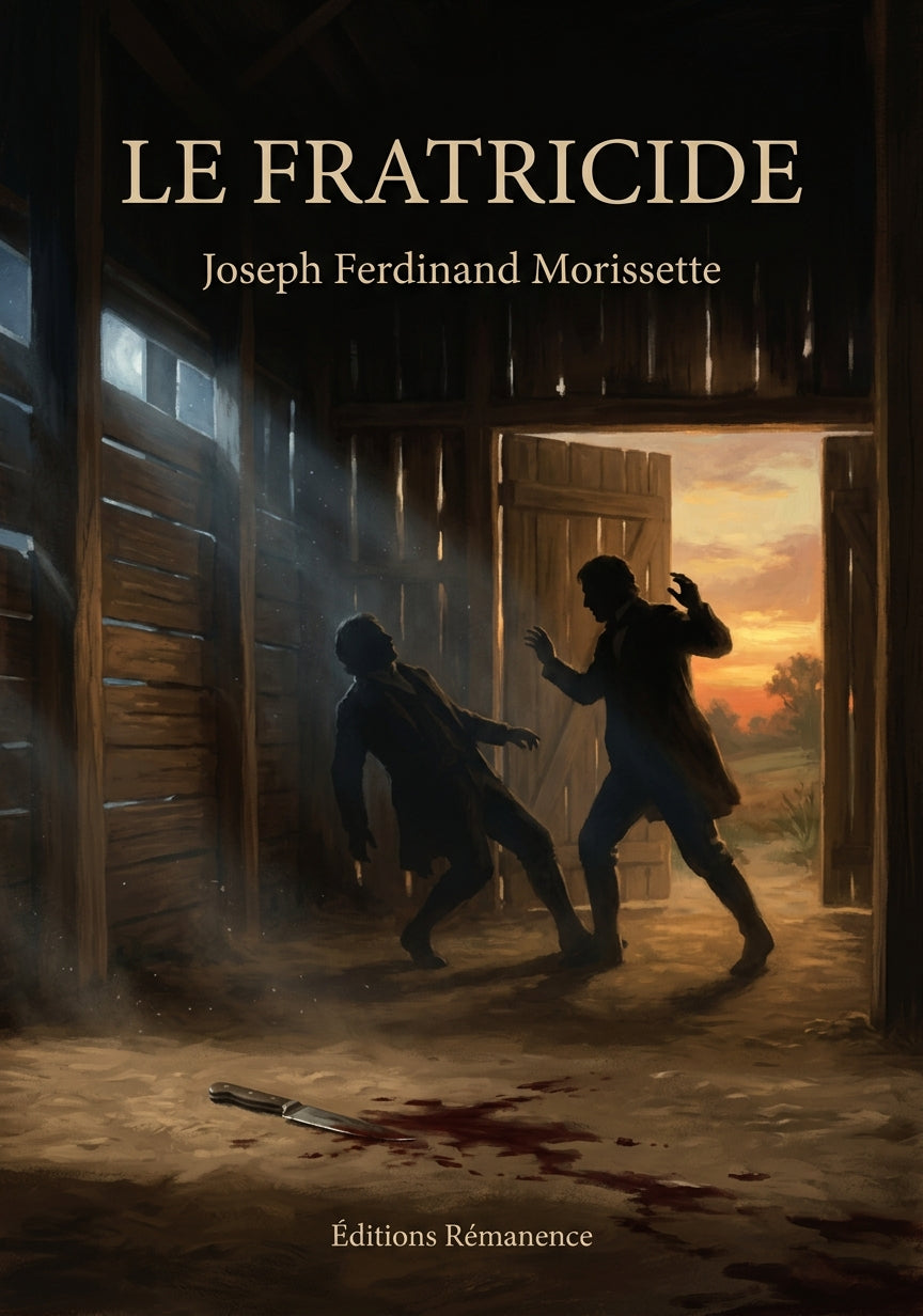 Livre Le fratricide par Joseph Ferdinand Morissette - Couverture - Editions Remanence