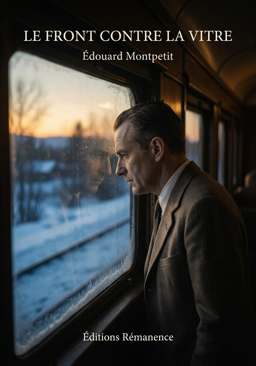 Livre Le front contre la vitre par Édouard Montpetit - Couverture - Editions Remanence