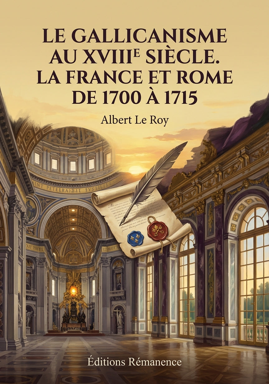 Livre Le Gallicanisme au XVIIIe siècle. La France et Rome de 1700 à 1715 par Albert Le Roy - Couverture - Editions Remanence